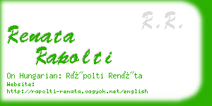 renata rapolti business card